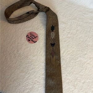 Expressions Tan and Black Patterned Tie